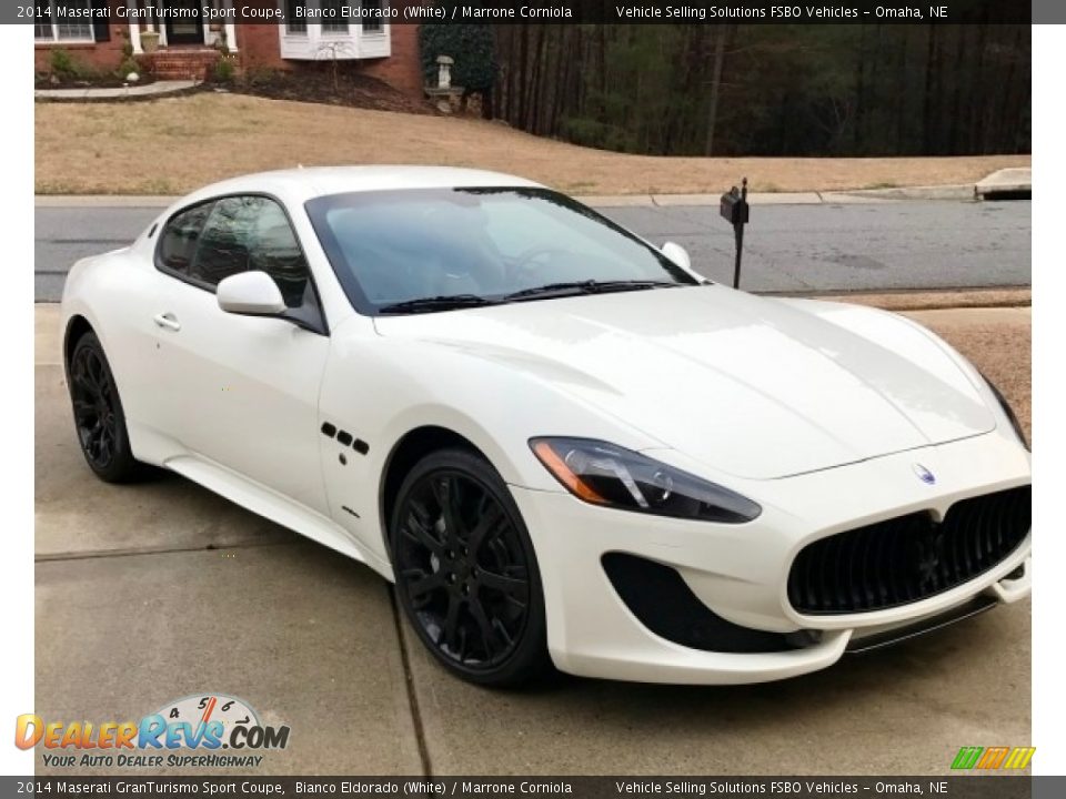 2014 Maserati GranTurismo Sport Coupe Bianco Eldorado (White) / Marrone Corniola Photo #1