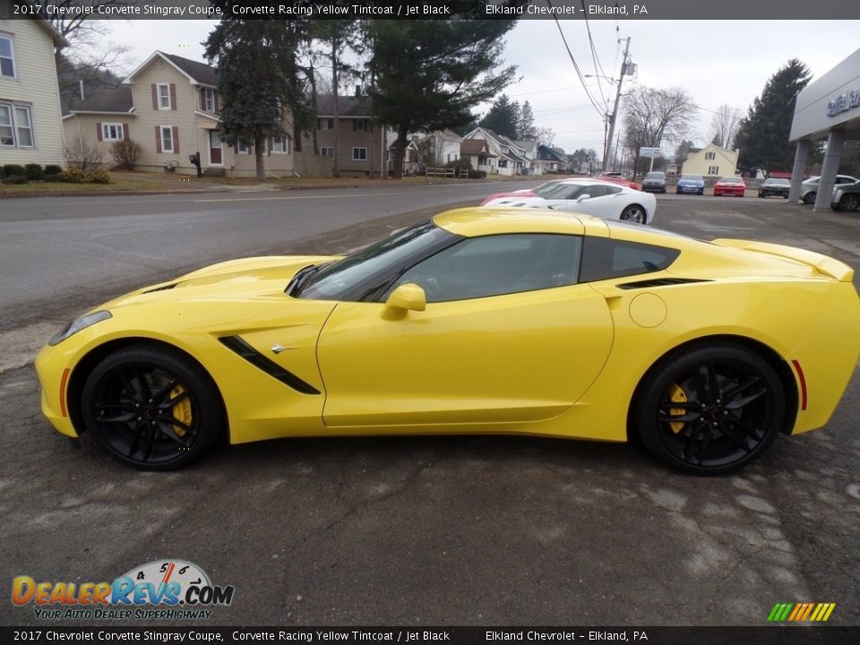 2017 Chevrolet Corvette Stingray Coupe Corvette Racing Yellow Tintcoat / Jet Black Photo #2