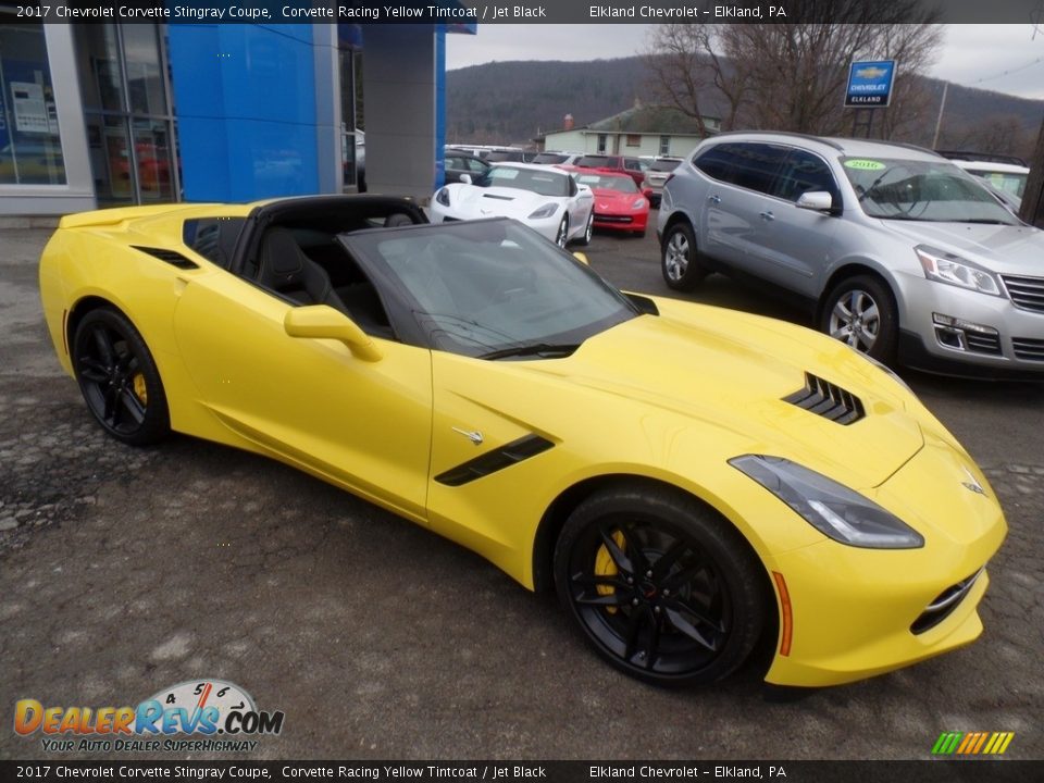 2017 Chevrolet Corvette Stingray Coupe Corvette Racing Yellow Tintcoat / Jet Black Photo #3