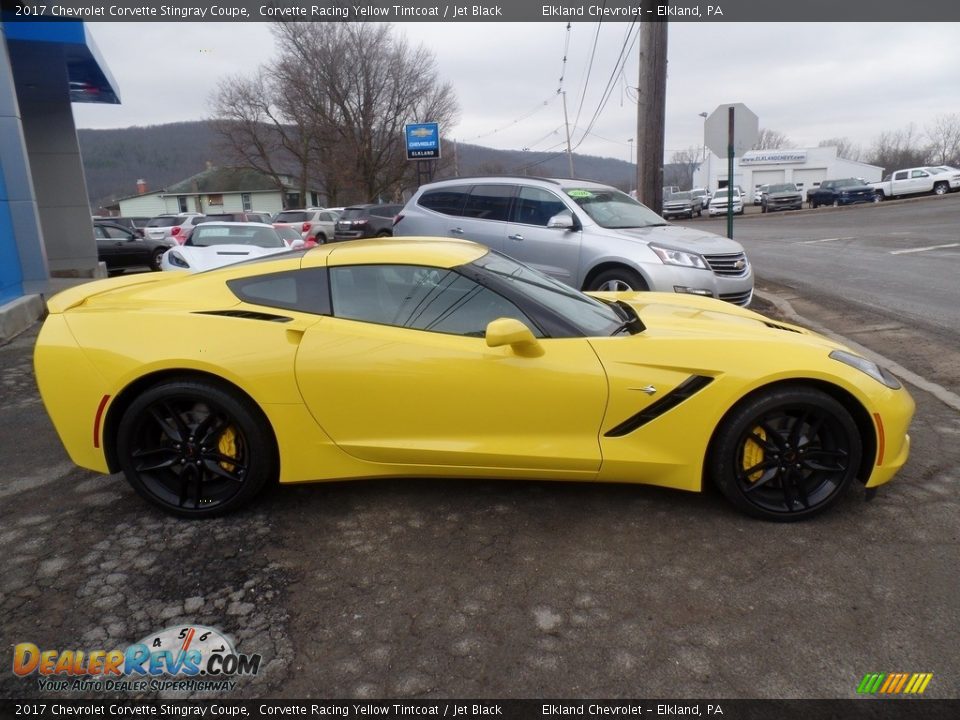 2017 Chevrolet Corvette Stingray Coupe Corvette Racing Yellow Tintcoat / Jet Black Photo #7