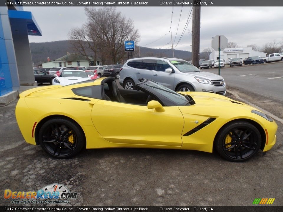 2017 Chevrolet Corvette Stingray Coupe Corvette Racing Yellow Tintcoat / Jet Black Photo #11