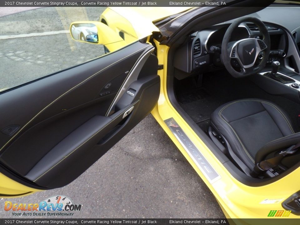 2017 Chevrolet Corvette Stingray Coupe Corvette Racing Yellow Tintcoat / Jet Black Photo #14