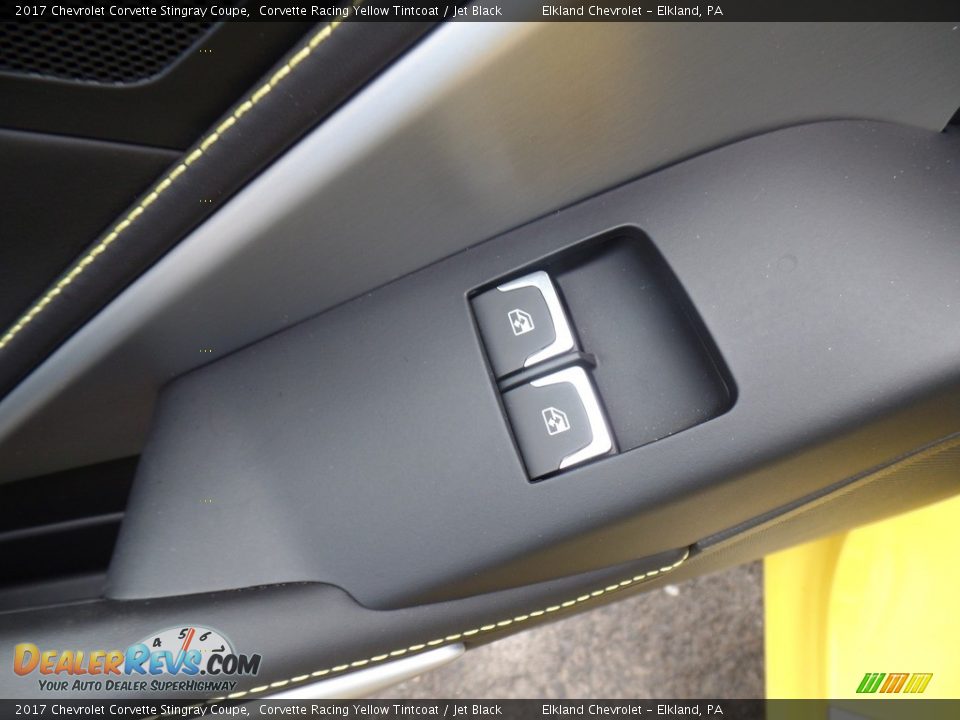 2017 Chevrolet Corvette Stingray Coupe Corvette Racing Yellow Tintcoat / Jet Black Photo #17