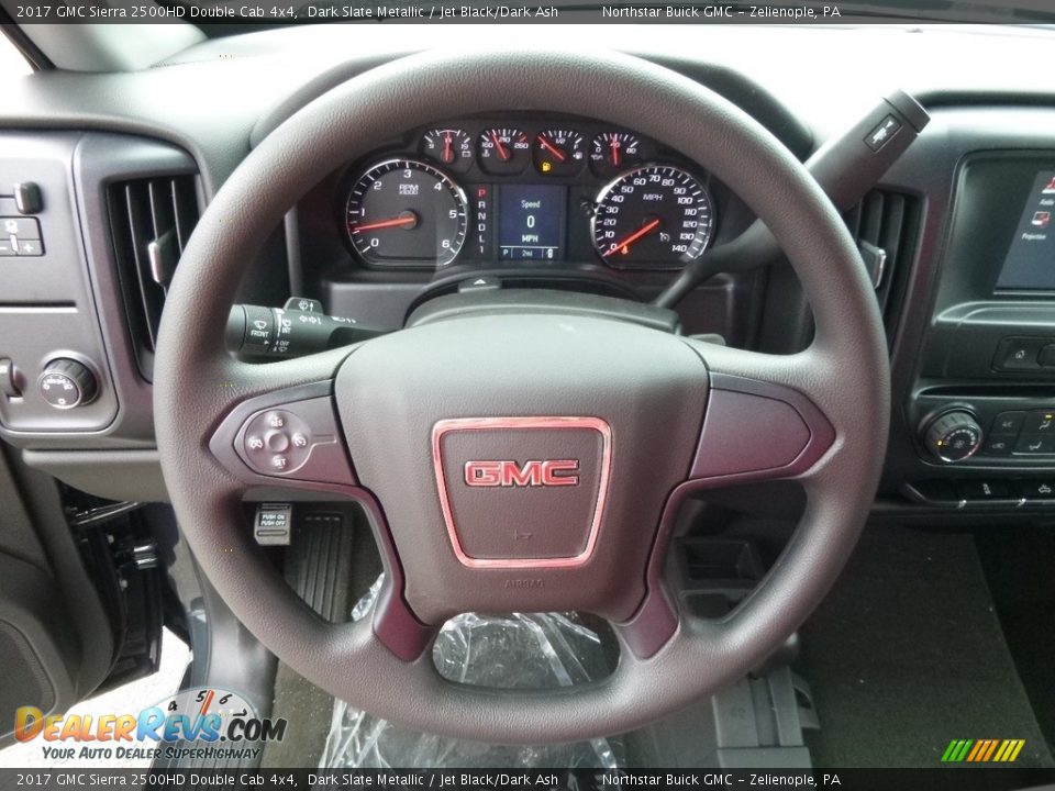 2017 GMC Sierra 2500HD Double Cab 4x4 Steering Wheel Photo #18