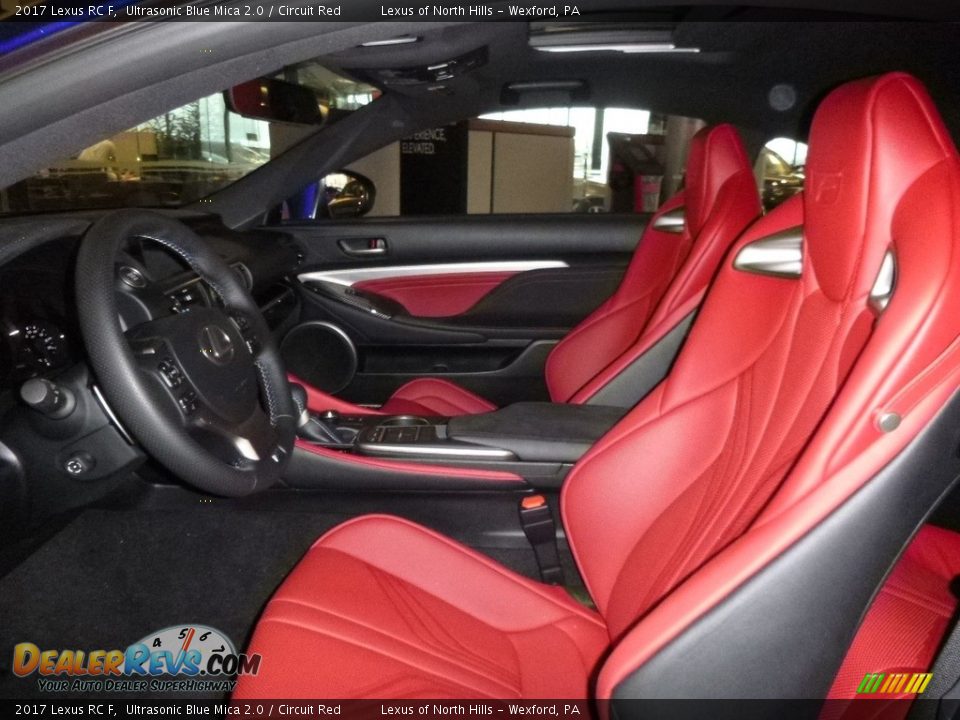 Circuit Red Interior - 2017 Lexus RC F Photo #7