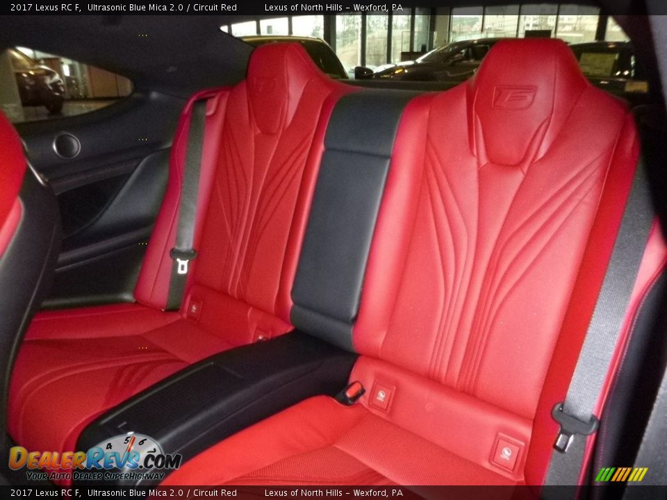 Rear Seat of 2017 Lexus RC F Photo #8