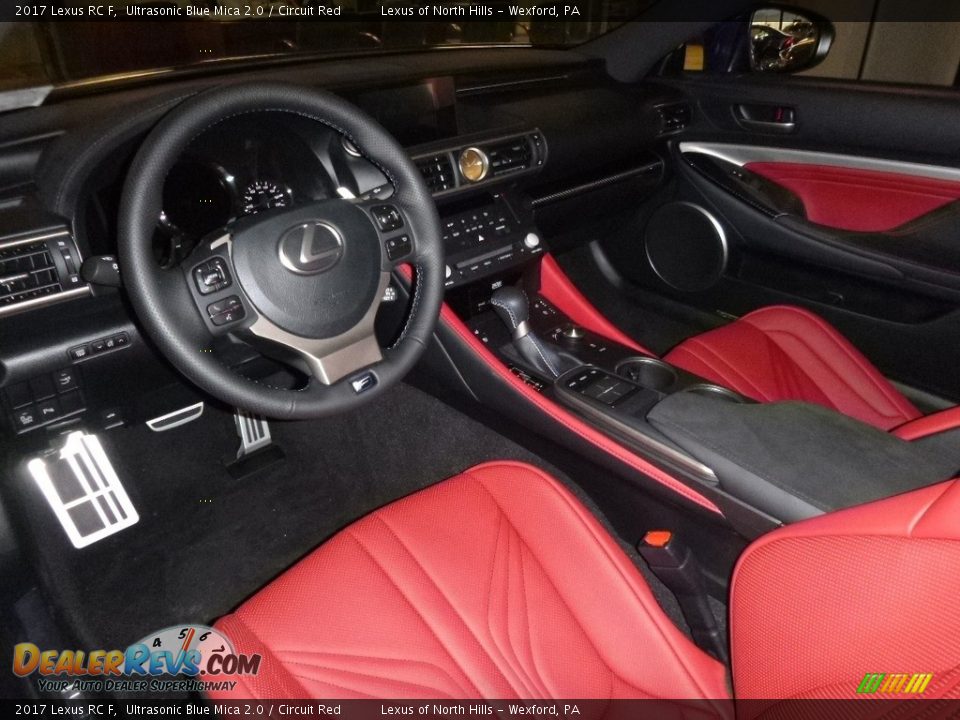 Circuit Red Interior - 2017 Lexus RC F Photo #9