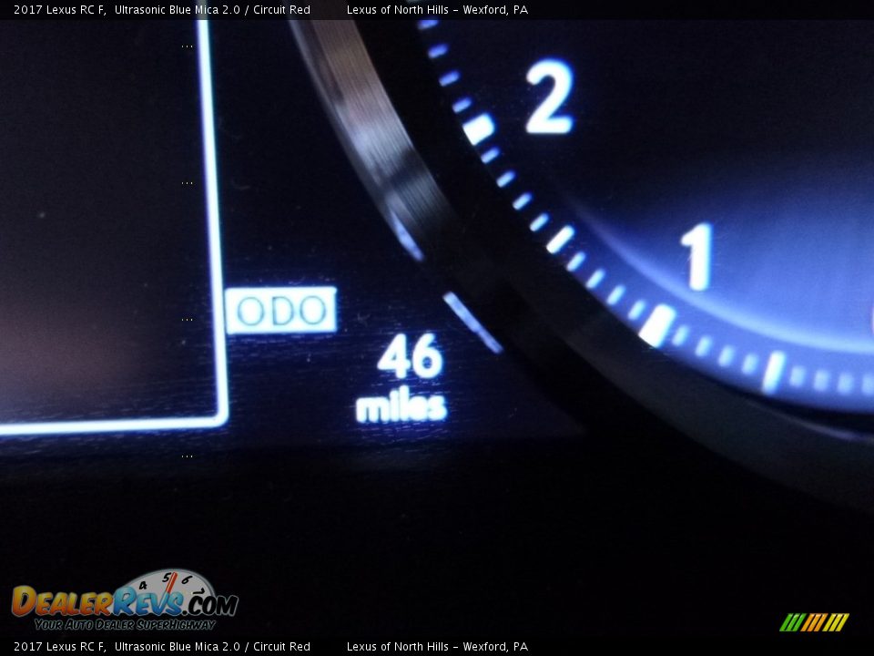 2017 Lexus RC F Ultrasonic Blue Mica 2.0 / Circuit Red Photo #15