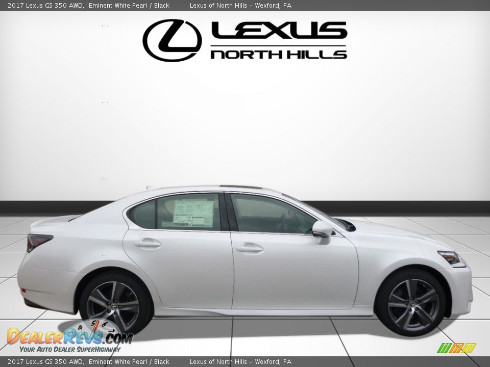 2017 Lexus GS 350 AWD Eminent White Pearl / Black Photo #2