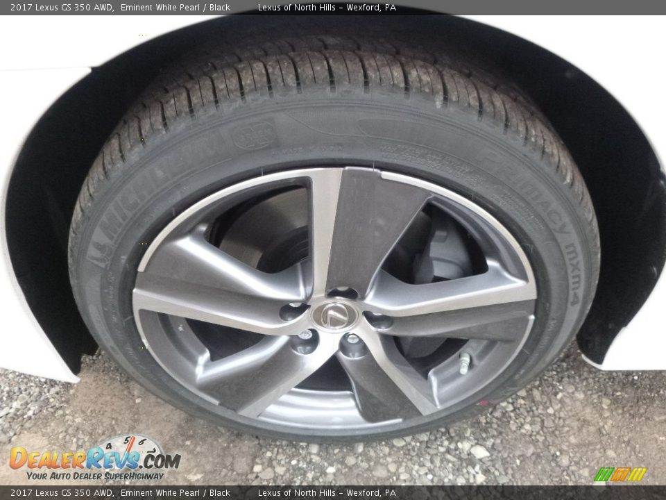 2017 Lexus GS 350 AWD Eminent White Pearl / Black Photo #5