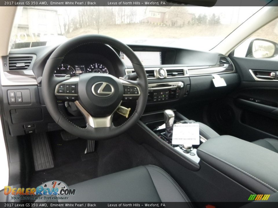 2017 Lexus GS 350 AWD Eminent White Pearl / Black Photo #9