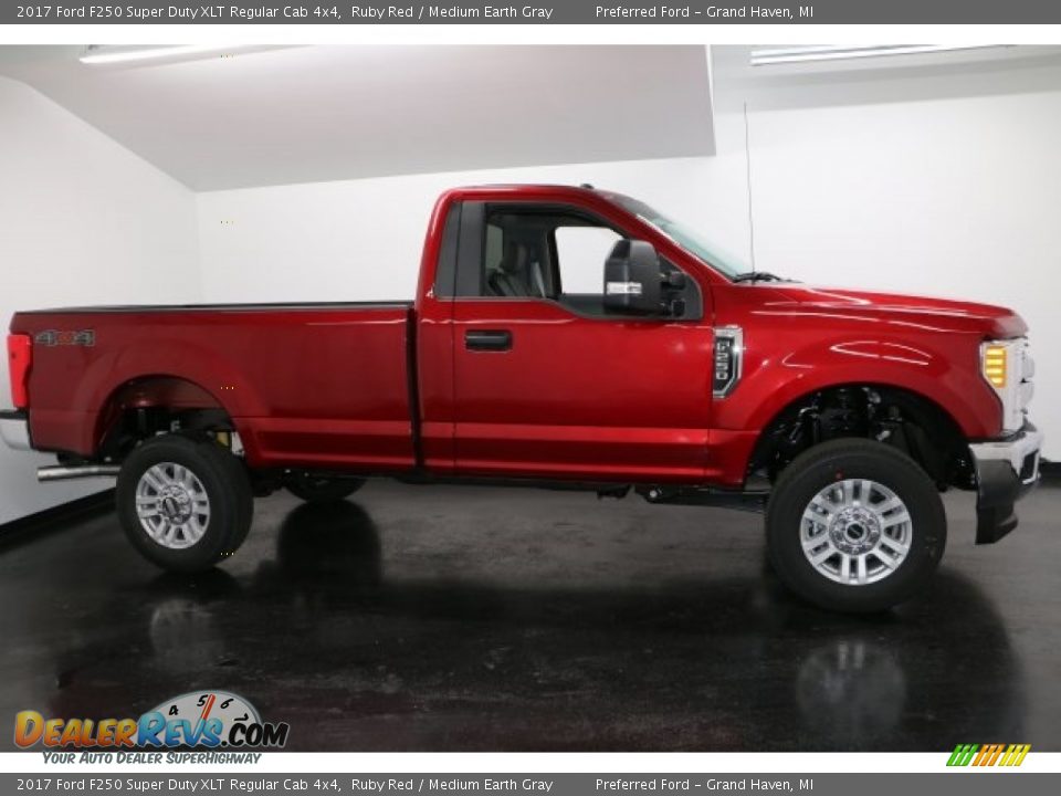 2017 Ford F250 Super Duty XLT Regular Cab 4x4 Ruby Red / Medium Earth Gray Photo #1