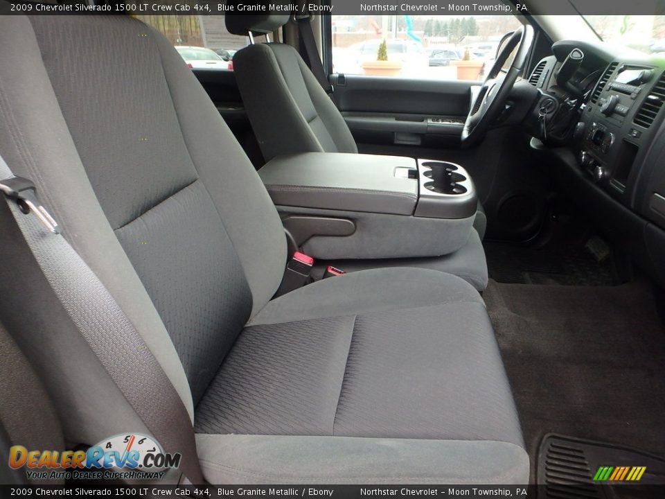 2009 Chevrolet Silverado 1500 LT Crew Cab 4x4 Blue Granite Metallic / Ebony Photo #14