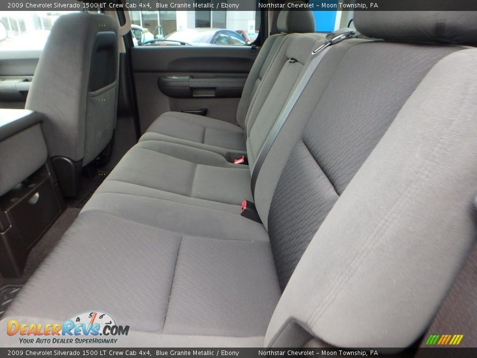 2009 Chevrolet Silverado 1500 LT Crew Cab 4x4 Blue Granite Metallic / Ebony Photo #22