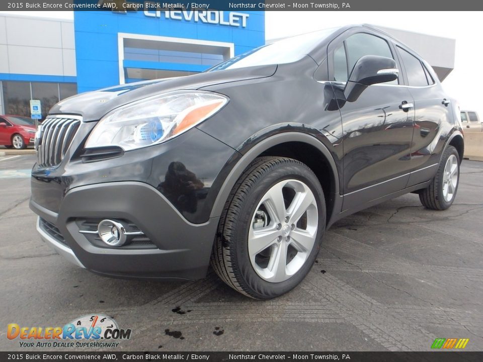 2015 Buick Encore Convenience AWD Carbon Black Metallic / Ebony Photo #2