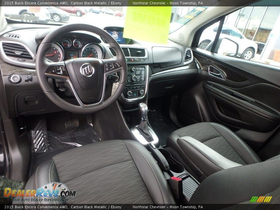 2015 Buick Encore Convenience AWD Carbon Black Metallic / Ebony Photo #22