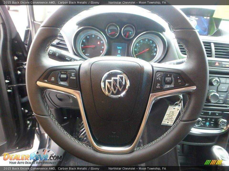2015 Buick Encore Convenience AWD Carbon Black Metallic / Ebony Photo #26