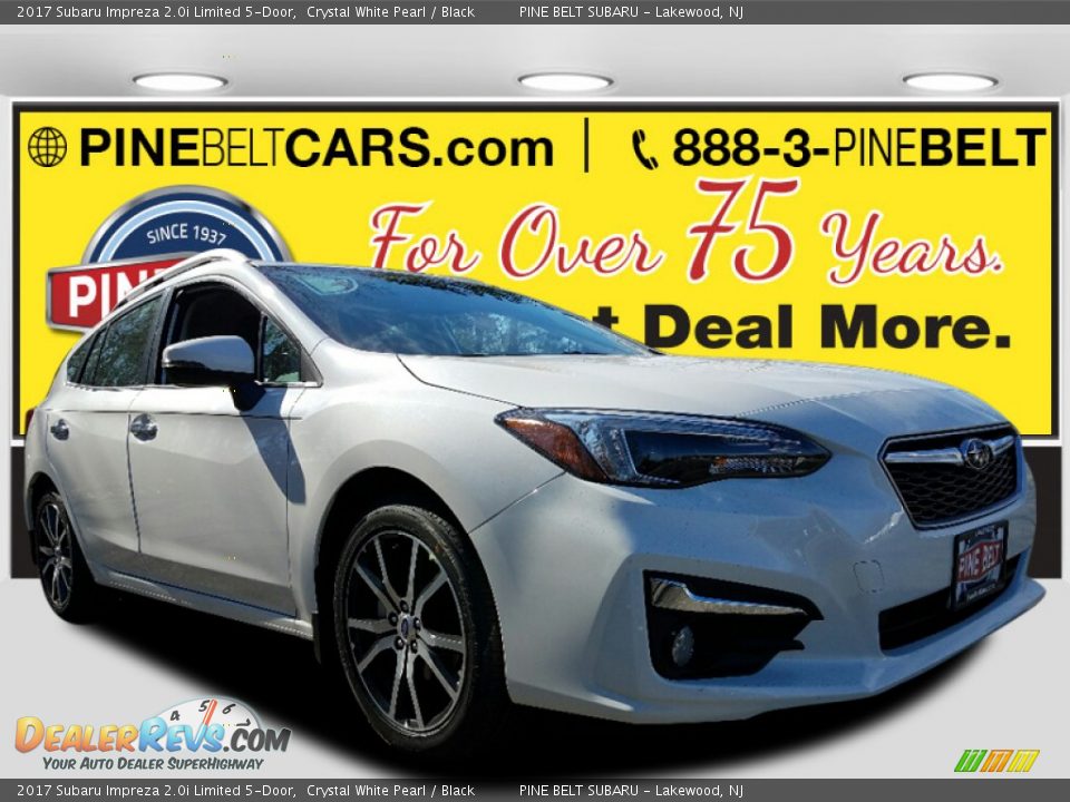 2017 Subaru Impreza 2.0i Limited 5-Door Crystal White Pearl / Black Photo #1