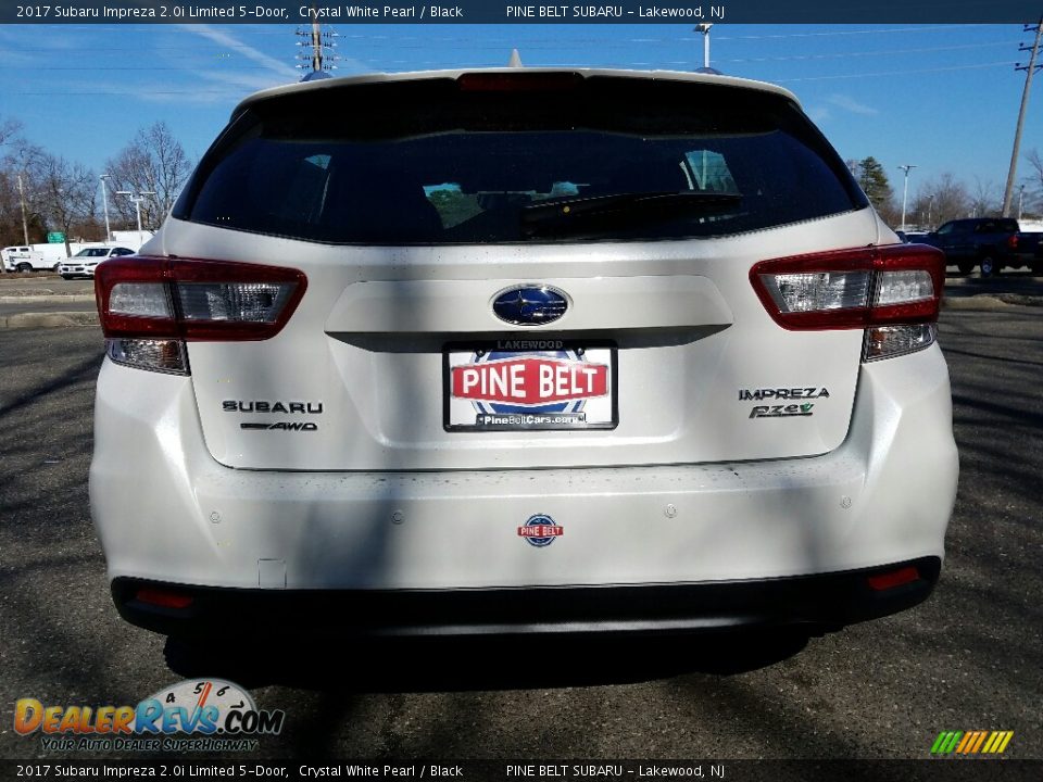 2017 Subaru Impreza 2.0i Limited 5-Door Crystal White Pearl / Black Photo #5