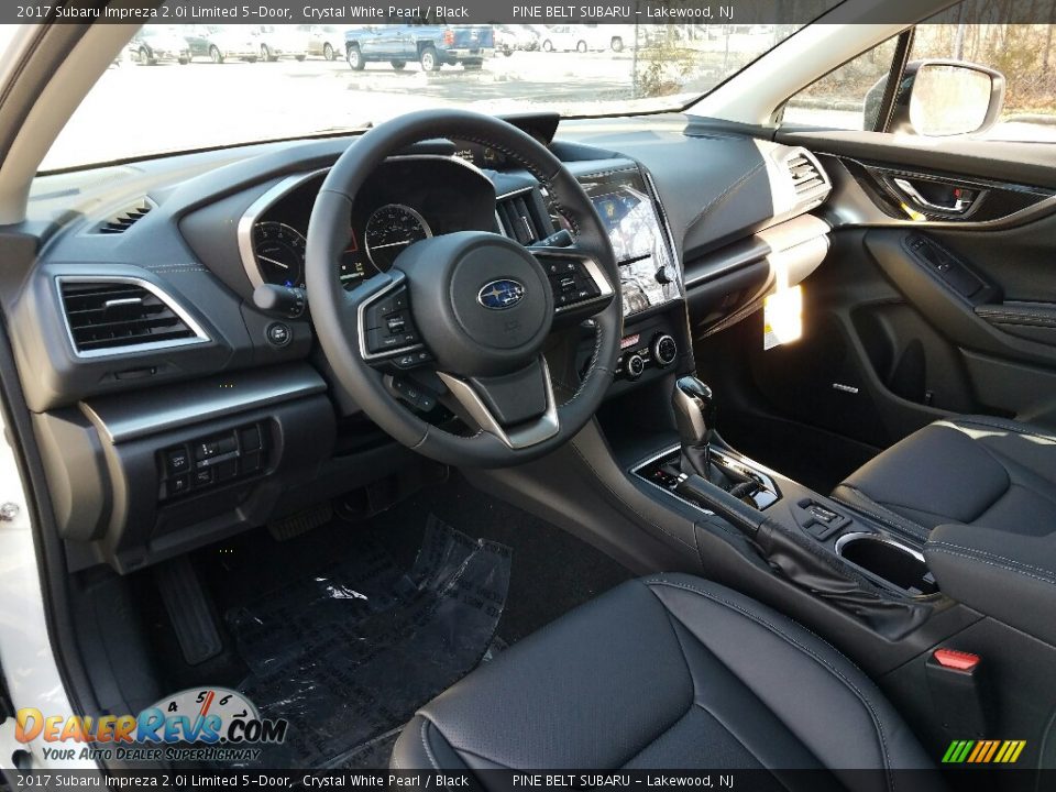 Black Interior - 2017 Subaru Impreza 2.0i Limited 5-Door Photo #7
