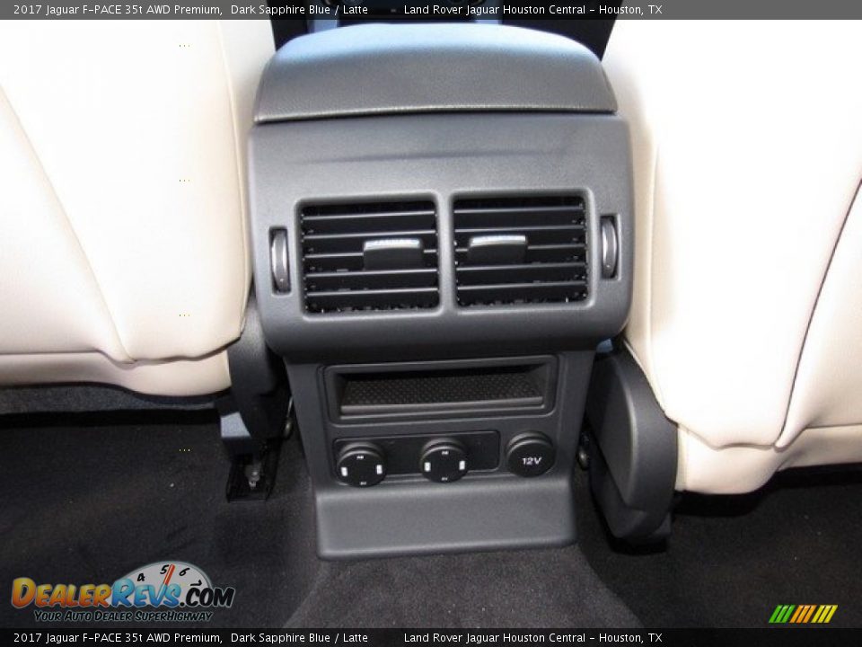 2017 Jaguar F-PACE 35t AWD Premium Dark Sapphire Blue / Latte Photo #15
