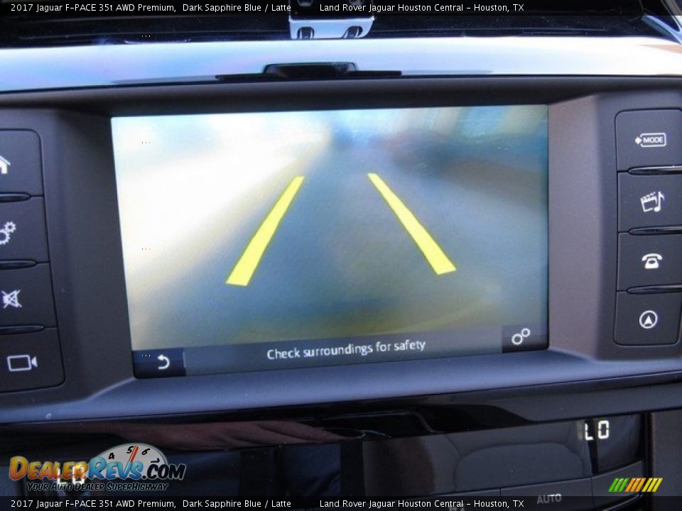 2017 Jaguar F-PACE 35t AWD Premium Dark Sapphire Blue / Latte Photo #21