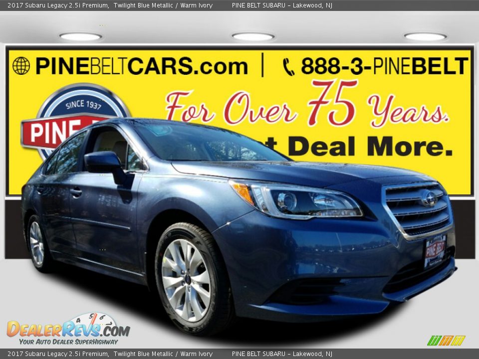 2017 Subaru Legacy 2.5i Premium Twilight Blue Metallic / Warm Ivory Photo #1
