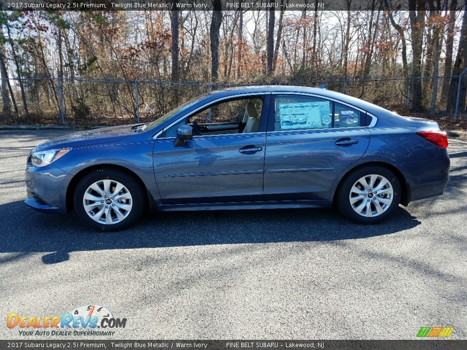 2017 Subaru Legacy 2.5i Premium Twilight Blue Metallic / Warm Ivory Photo #3