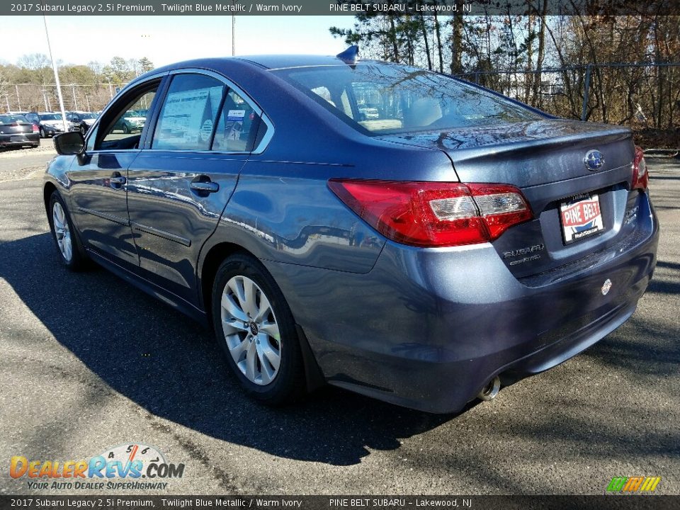 2017 Subaru Legacy 2.5i Premium Twilight Blue Metallic / Warm Ivory Photo #4
