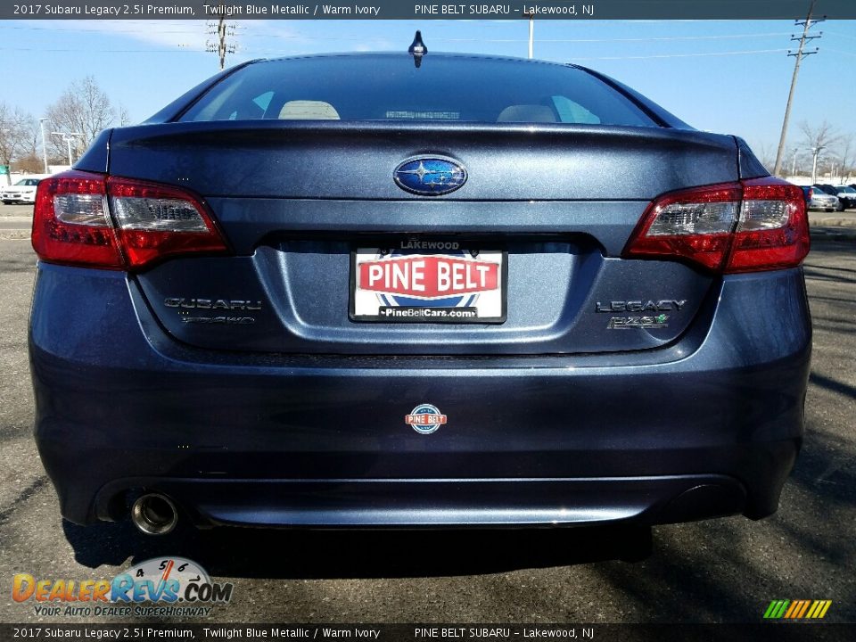 2017 Subaru Legacy 2.5i Premium Twilight Blue Metallic / Warm Ivory Photo #5