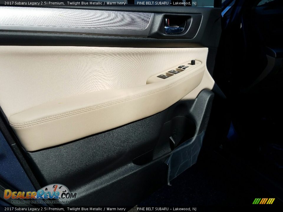 2017 Subaru Legacy 2.5i Premium Twilight Blue Metallic / Warm Ivory Photo #8