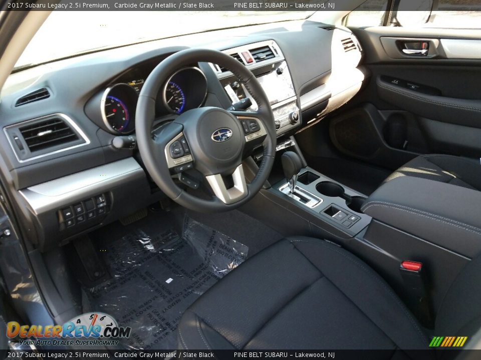 Slate Black Interior - 2017 Subaru Legacy 2.5i Premium Photo #7