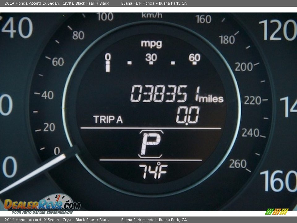 2014 Honda Accord LX Sedan Crystal Black Pearl / Black Photo #6