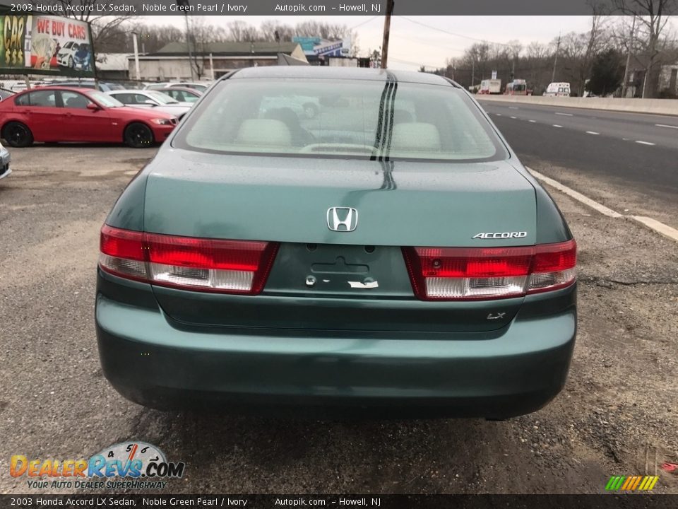 2003 Honda Accord LX Sedan Noble Green Pearl / Ivory Photo #5