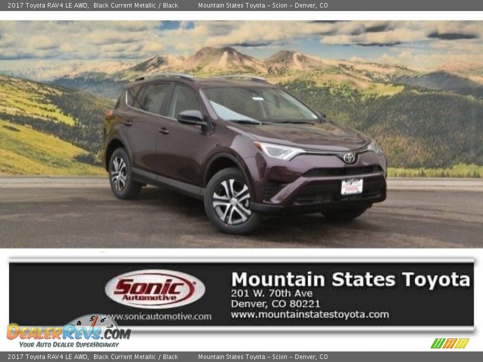2017 Toyota RAV4 LE AWD Black Current Metallic / Black Photo #1