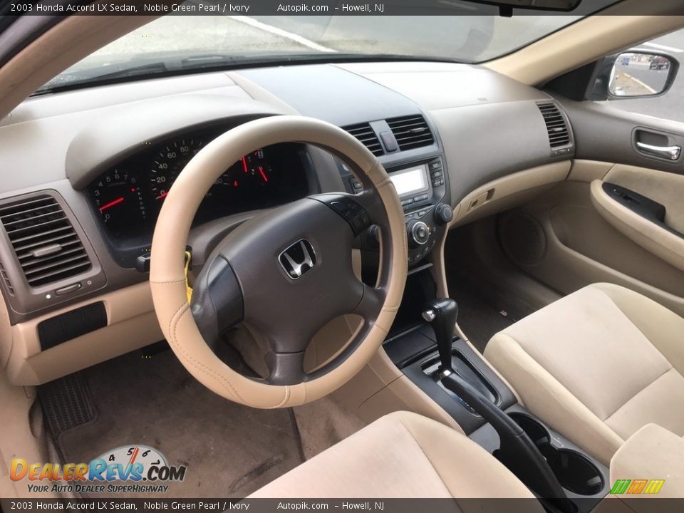 2003 Honda Accord LX Sedan Noble Green Pearl / Ivory Photo #10