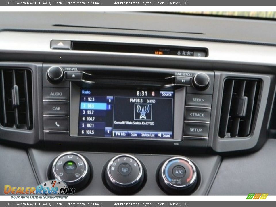 2017 Toyota RAV4 LE AWD Black Current Metallic / Black Photo #6