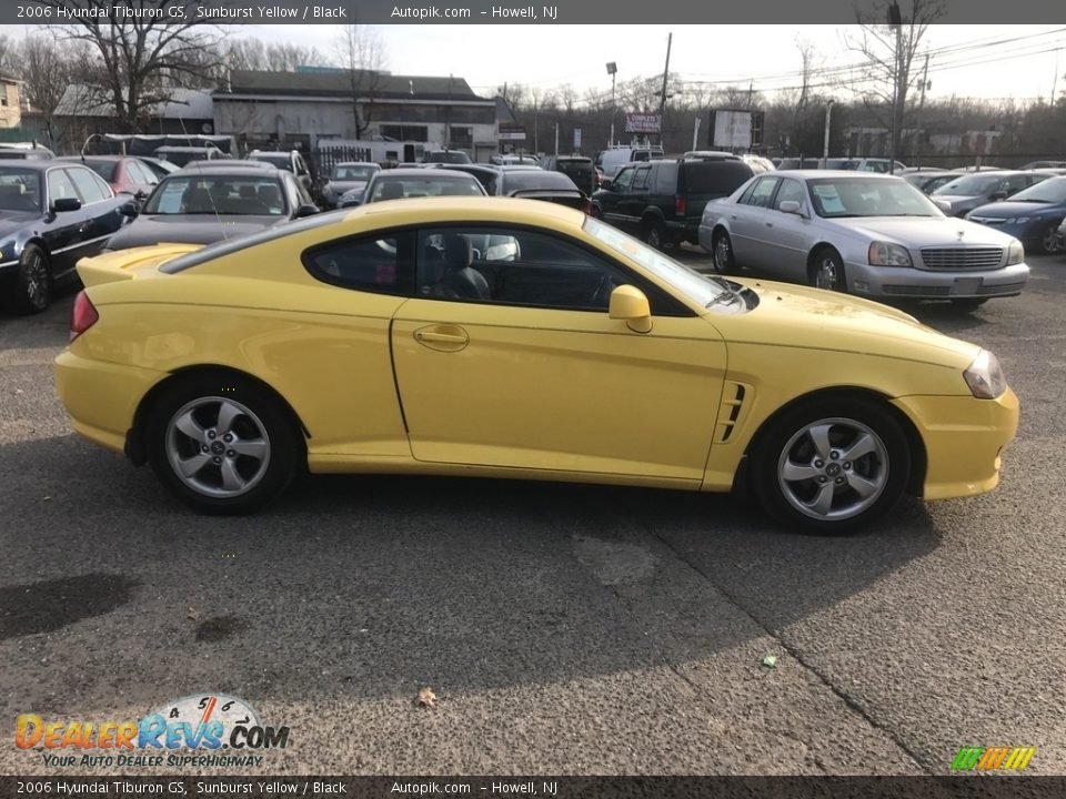 2006 Hyundai Tiburon GS Sunburst Yellow / Black Photo #9