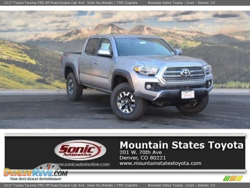 2017 Toyota Tacoma TRD Off Road Double Cab 4x4 Silver Sky Metallic / TRD Graphite Photo #1