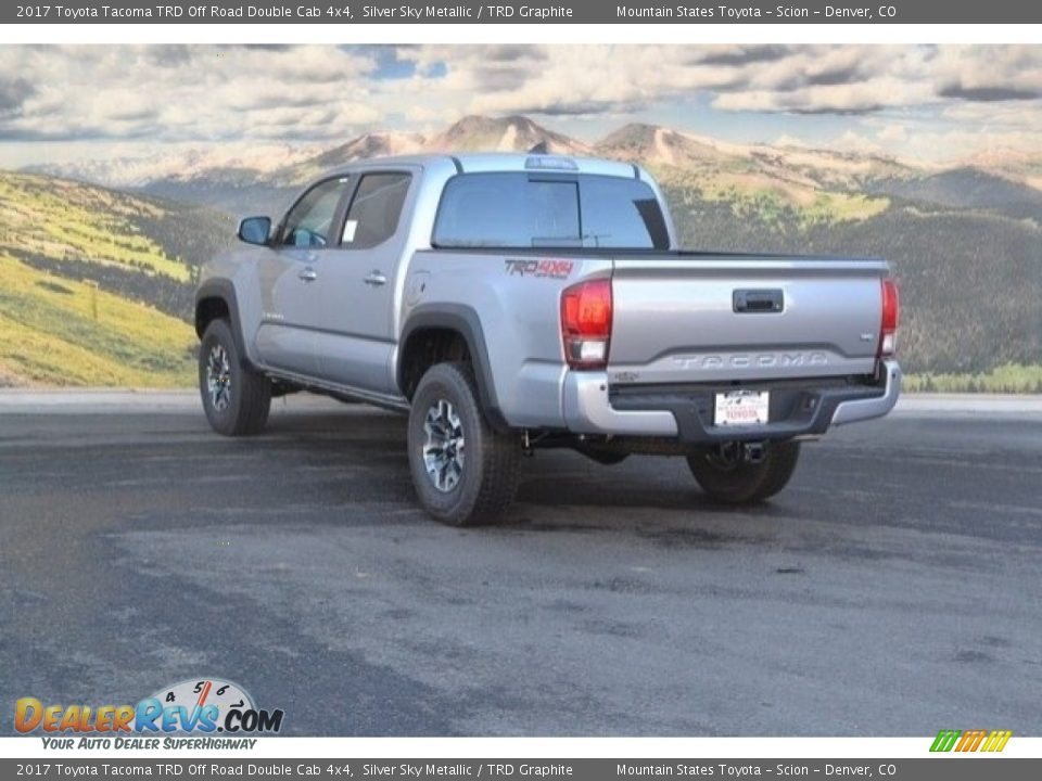 2017 Toyota Tacoma TRD Off Road Double Cab 4x4 Silver Sky Metallic / TRD Graphite Photo #3