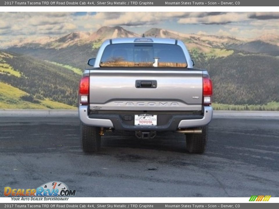 2017 Toyota Tacoma TRD Off Road Double Cab 4x4 Silver Sky Metallic / TRD Graphite Photo #4