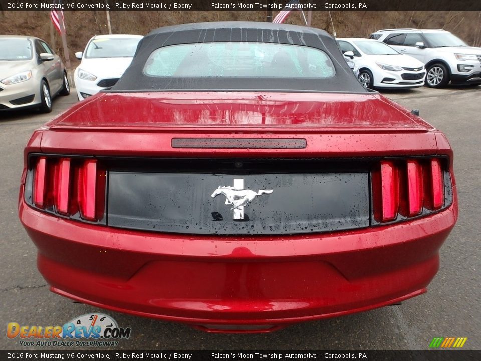 2016 Ford Mustang V6 Convertible Ruby Red Metallic / Ebony Photo #3