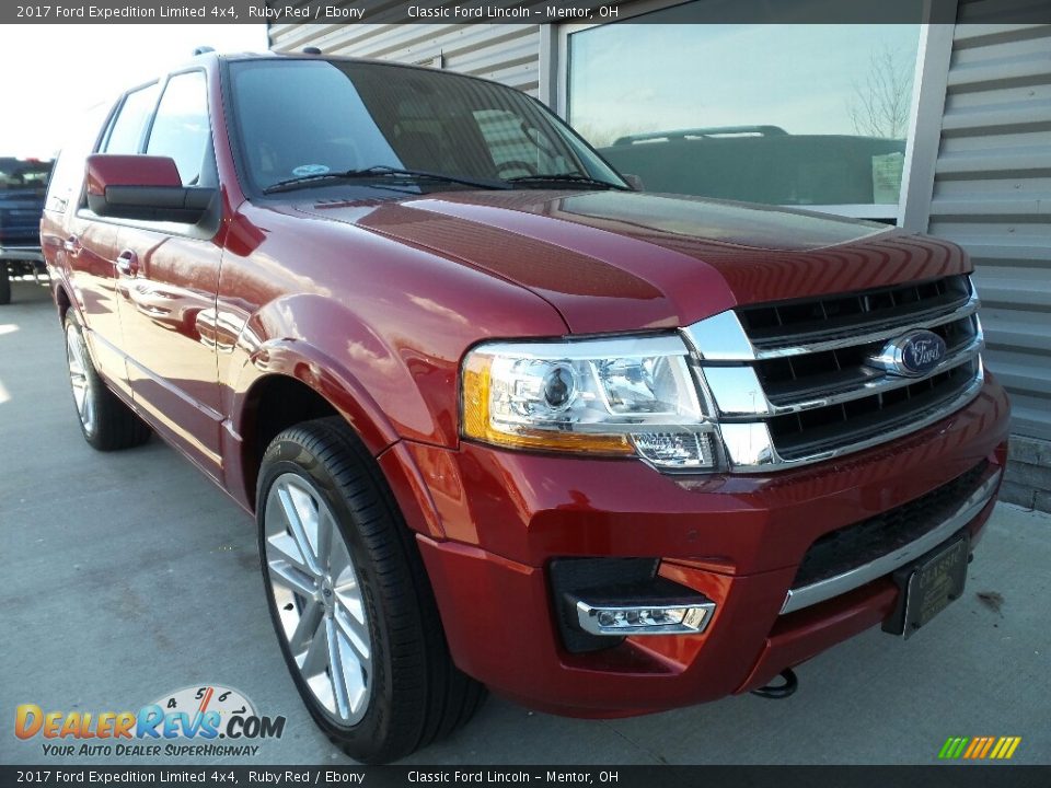 2017 Ford Expedition Limited 4x4 Ruby Red / Ebony Photo #1