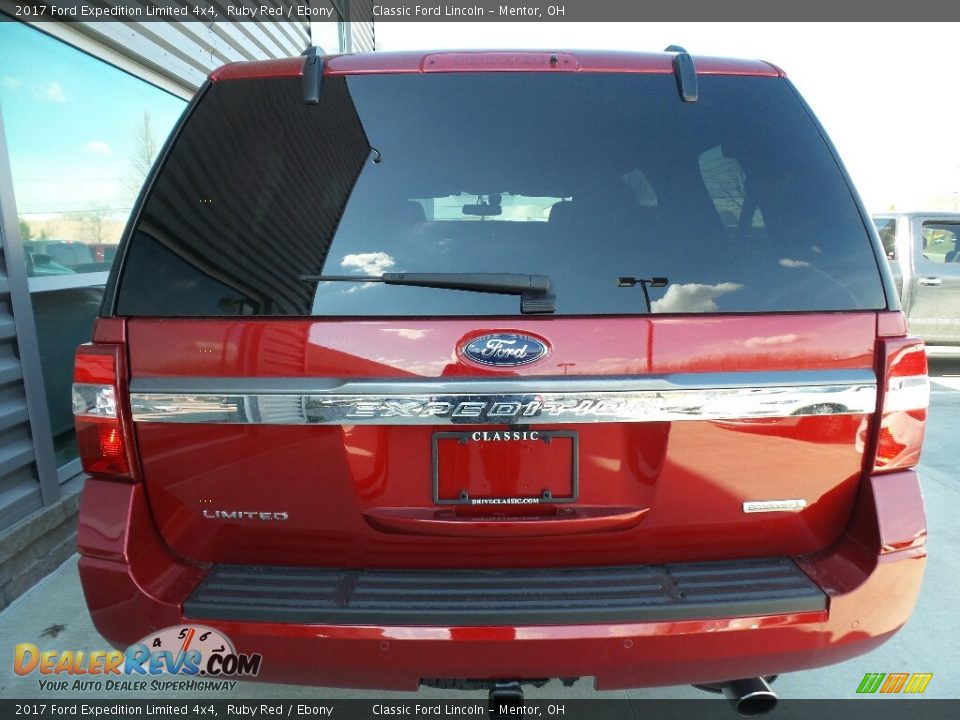 2017 Ford Expedition Limited 4x4 Ruby Red / Ebony Photo #7