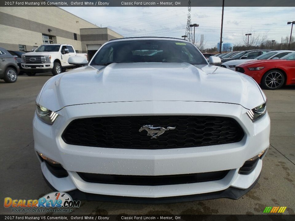 2017 Ford Mustang V6 Convertible Oxford White / Ebony Photo #2