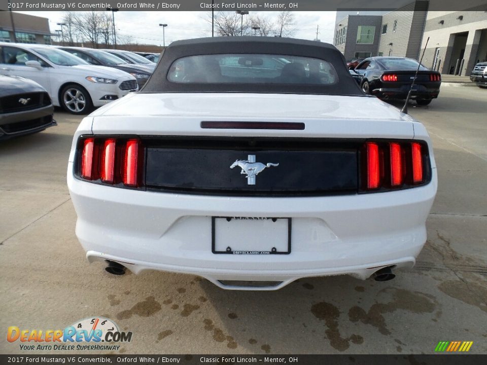 2017 Ford Mustang V6 Convertible Oxford White / Ebony Photo #4