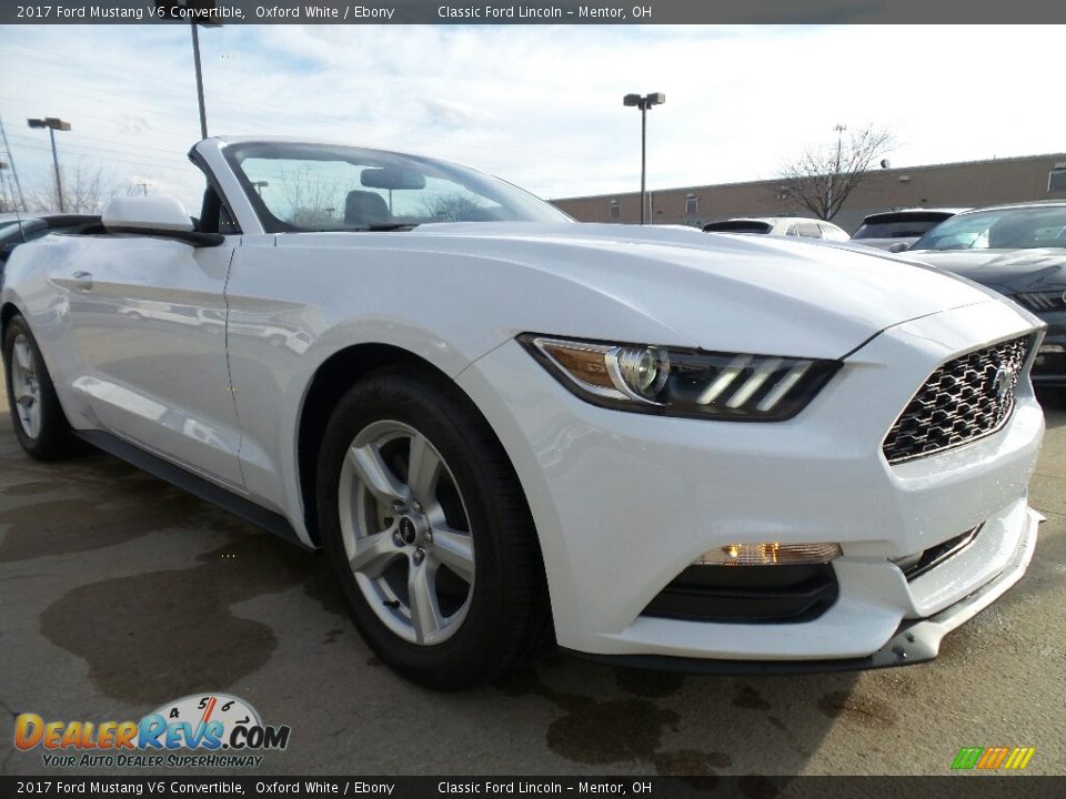 2017 Ford Mustang V6 Convertible Oxford White / Ebony Photo #5
