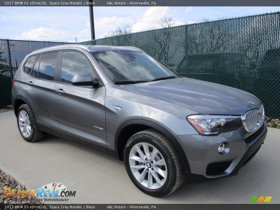 2017 BMW X3 xDrive28i Space Gray Metallic / Black Photo #1