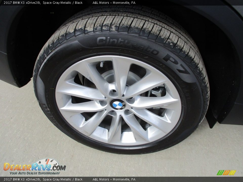 2017 BMW X3 xDrive28i Space Gray Metallic / Black Photo #3