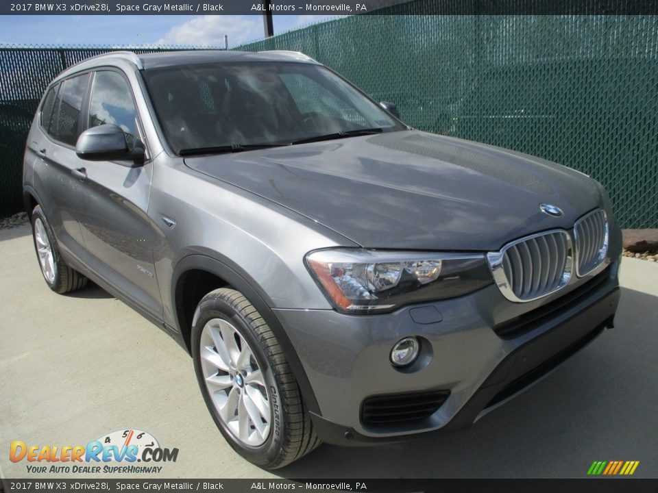 2017 BMW X3 xDrive28i Space Gray Metallic / Black Photo #5